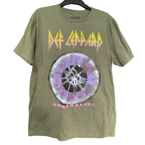 New No Tag Def Leppard Adrenalize Band Shirt Size Large - Picture 1 of 7
